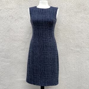 Peserico Sleeveless Wool Blend Sheath Dress IT 44/US S